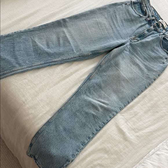 Abercrombie & Fitch Light Blue Women Jeans - Picture 3 of 4